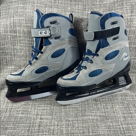Ice Skates CCM Gray and Blue Alpine SL2500 NWOT - Picture 2 of 14